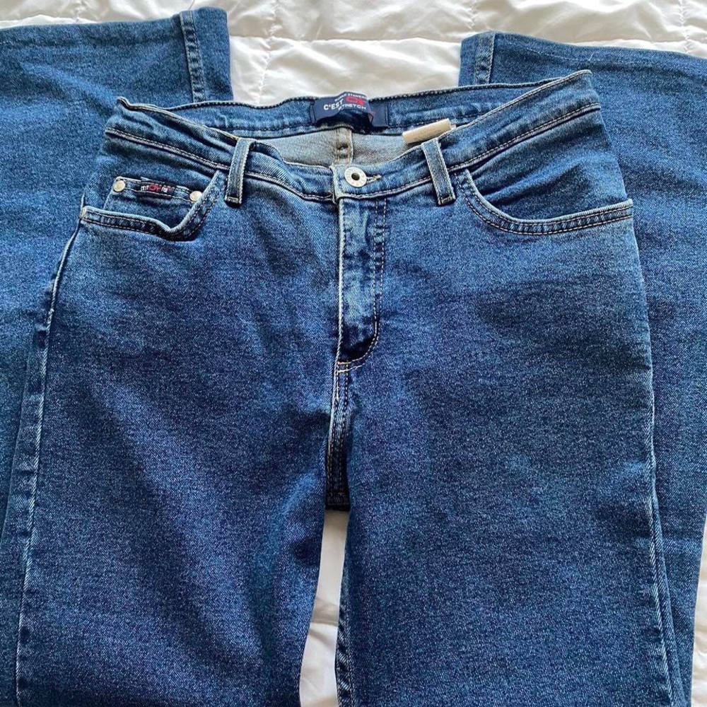 C’est Toi Classic American dark blue jeans